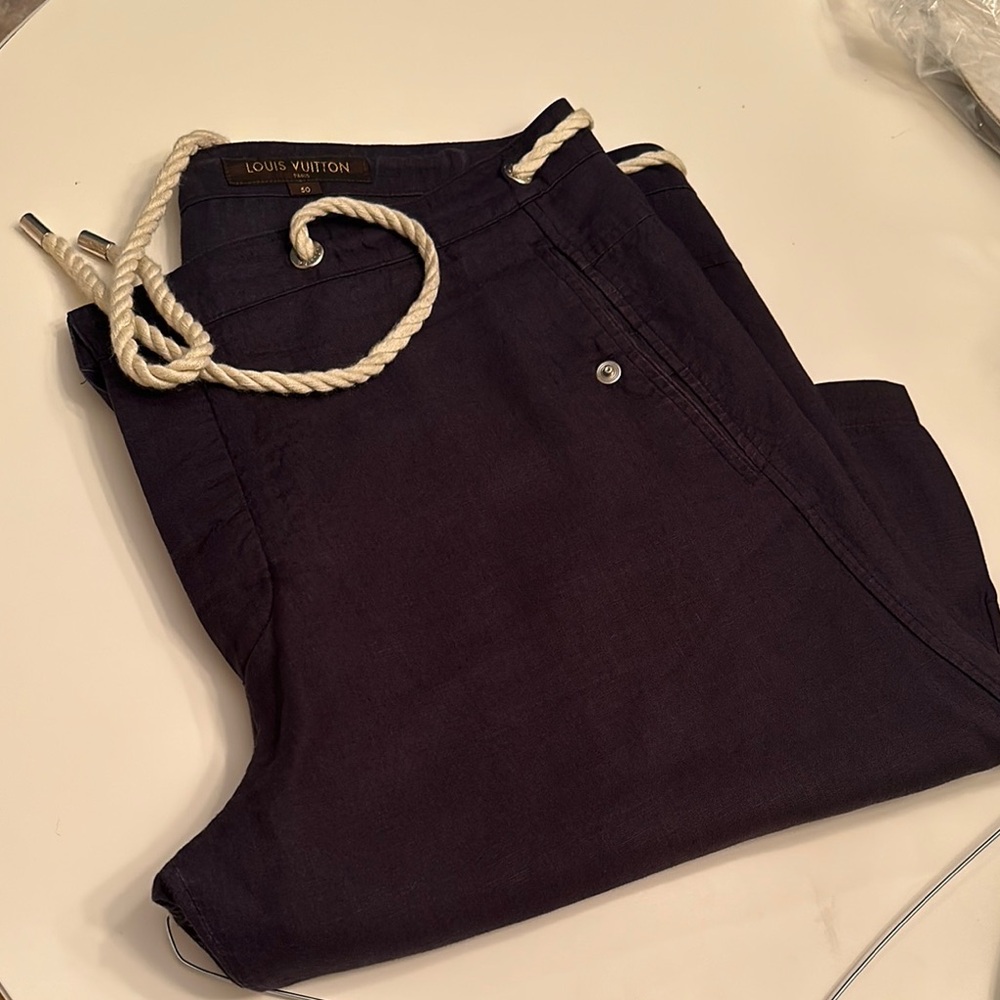 Louis Vuitton Black Chinos Sleek and Timeless